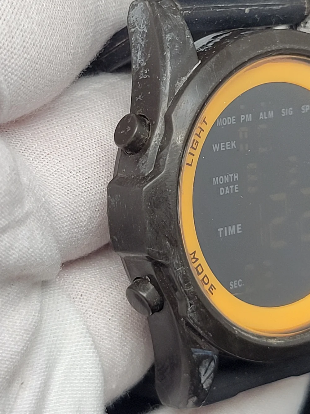 Digital Sport Watch - Black and Orange